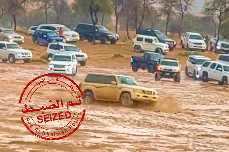 Ras Al Khaimah Police arrest 9 motorists for reckless behaviour during heavy rain