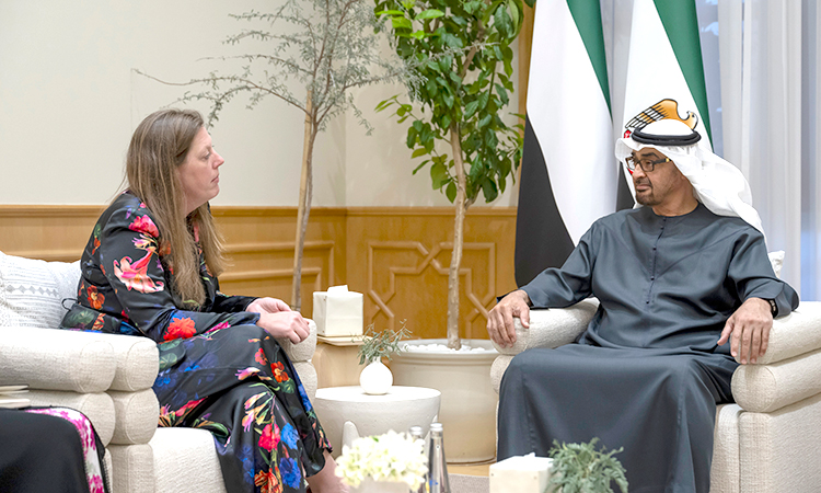 UAE President, World Central Kitchen CEO discuss boosting humanitarian aid to Gaza