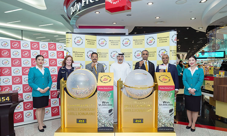 Emirati and Indian nationals win $1m each at Dubai Duty Free draw