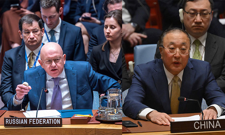 Russia, China veto US-led UN resolution calling for immediate ceasefire in Gaza