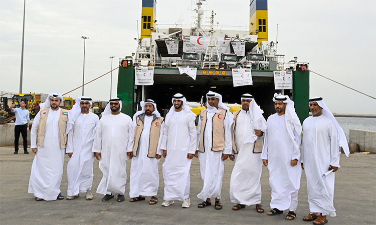 Third UAE ship carrying aid for Gaza sets sails as part of Operation ‘Gallant Knight 3’