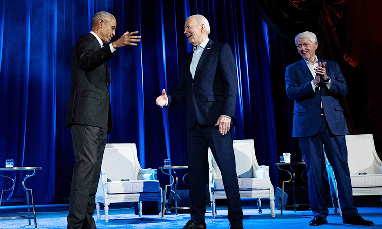 Obama, Clinton and Hollywood big names help Biden raise record $25m for his reelection