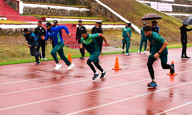 Pakistan army trains national cricket team players for World Cup