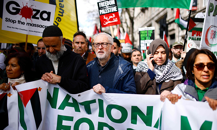 Thousands gather for London pro-Palestinian rally