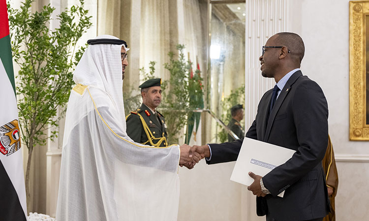 UAE President receives credentials of foreign ambassadors