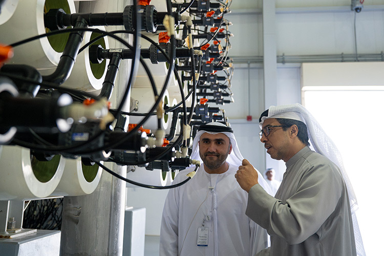 Sheikh Mansour opens largest seawater desalination plant using reverse osmosis technology in Umm Al Quwain