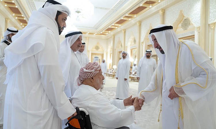 Sharjah Ruler exchanges greetings with Eid Al Fitr well-wishers