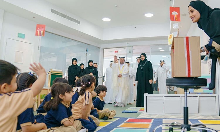 Sultan opens Wasit Nursery, stresses on improving the standards of nurseries in Sharjah