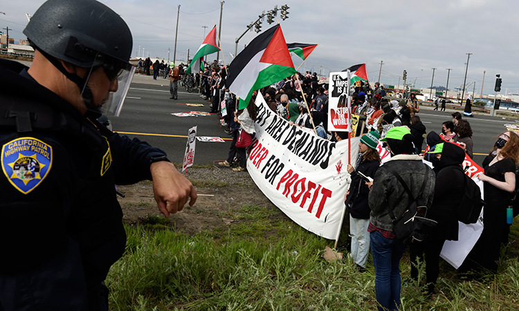 Pro-Palestinian protesters paralyse US cities