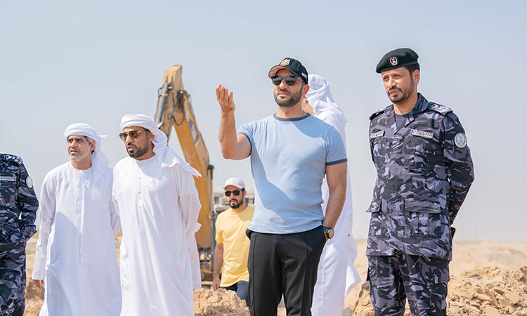 Sultan Bin Ahmed inspects homes in Sharjah’s Al Suyoh suburb affected by rain