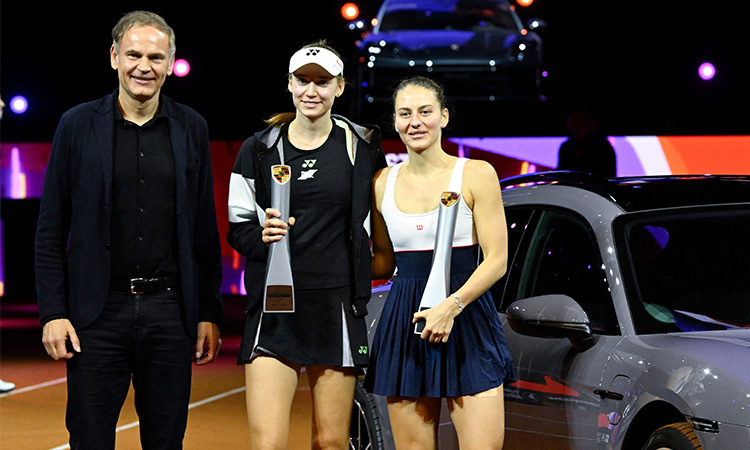 Elena Rybakina beats Marta Kostyuk to win Porsche Grand Prix