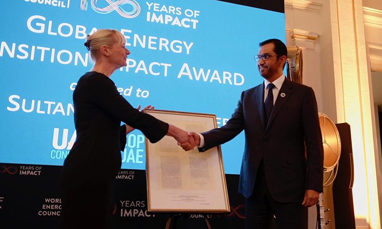 COP28 President receives inaugural ‘Global Energy Transition Impact Award’ from World Energy Council