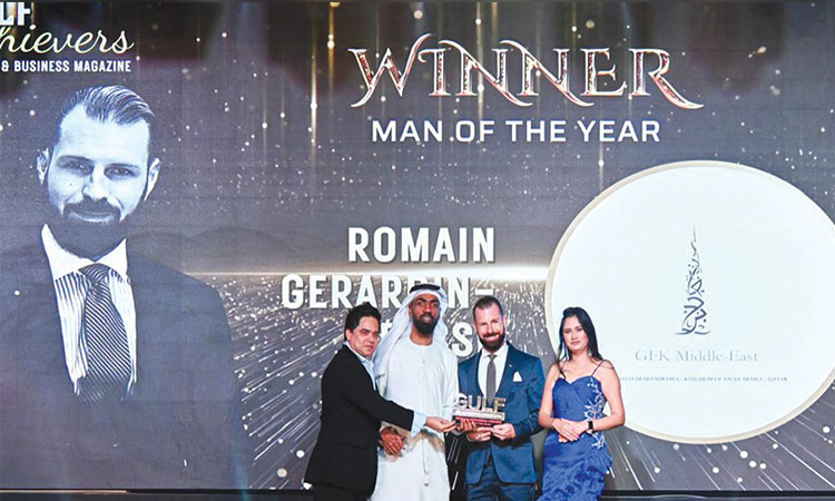 Double bonanza for International lawyer Romain Gerardin-Fresse at Gulf Achievers awards 2024