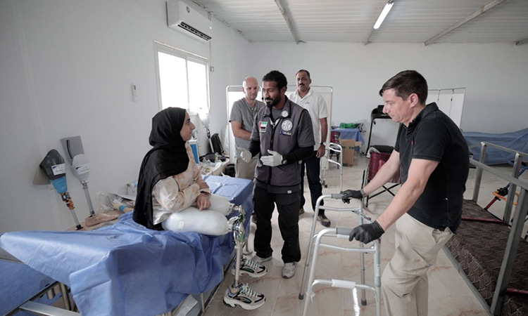 UAE field hospital begins fitting prosthetics for Palestinian wounded