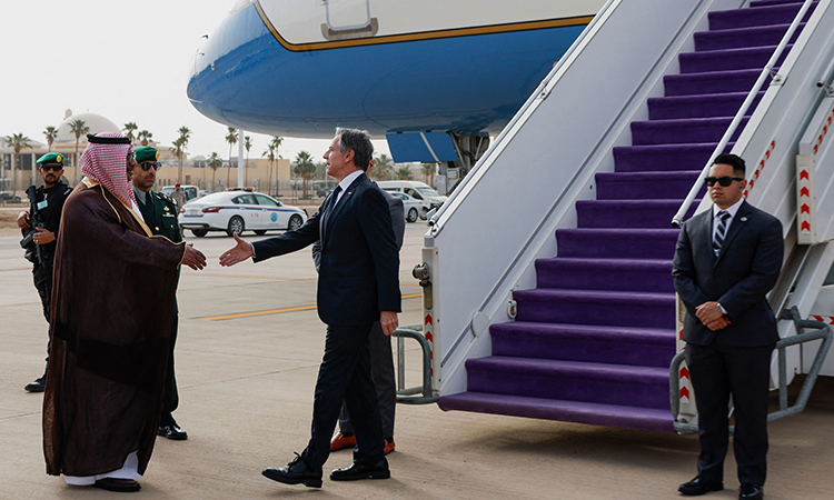 US Secretary Blinken arrives in Saudi Arabia on new Mideast crisis tour