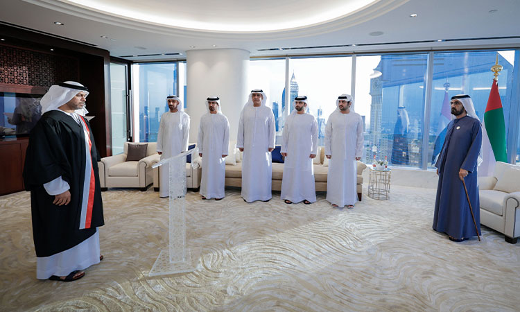 Sheikh Mohammed presides over swearing-in ceremony of new judges of Dubai Courts