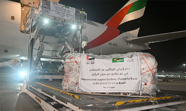 UAE flies first relief plane for flood-hit victims in Brazil