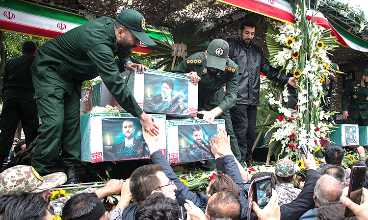 Funeral procession for Iran president starts