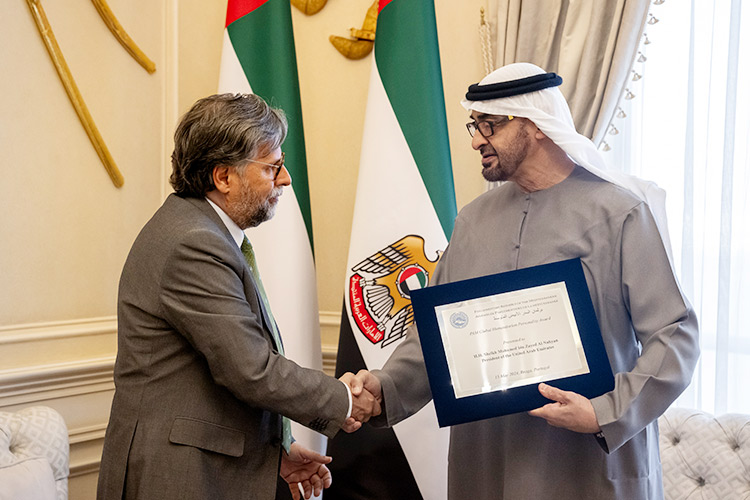 UAE President Sheikh Mohamed Bin Zayed receives 'Global Humanitarian Award'