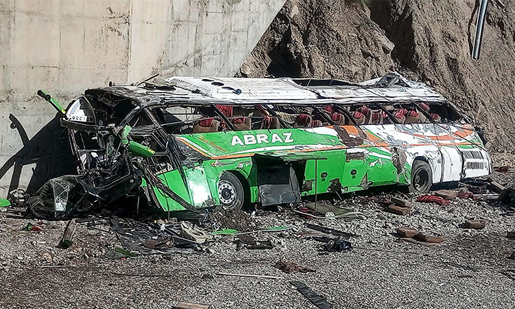 29 dead as passenger bus falls into ravine in Pakistan's Balochistan province