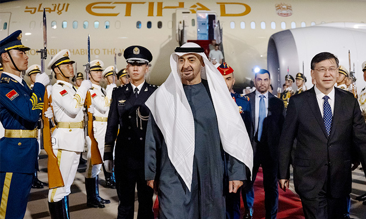 UAE President arrives in Beijing at beginning of state visit to China