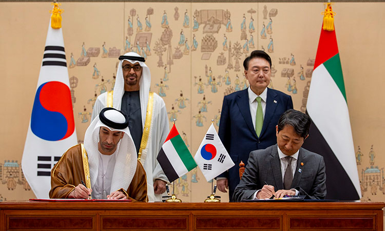 UAE, South Korea sign deal to slash import duties at leaders' summit