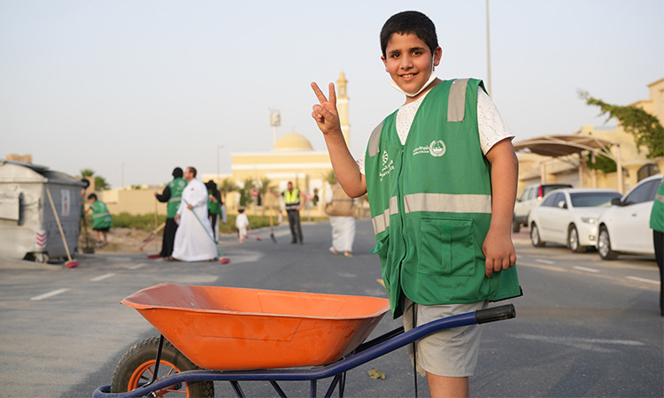 Over 200 citizens, expats help Al Barsha Police in cleaning the area after heavy rain  