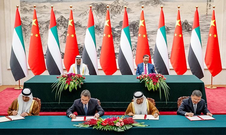 UAE, Chinese presidents witness exchange of MoUs and agreements