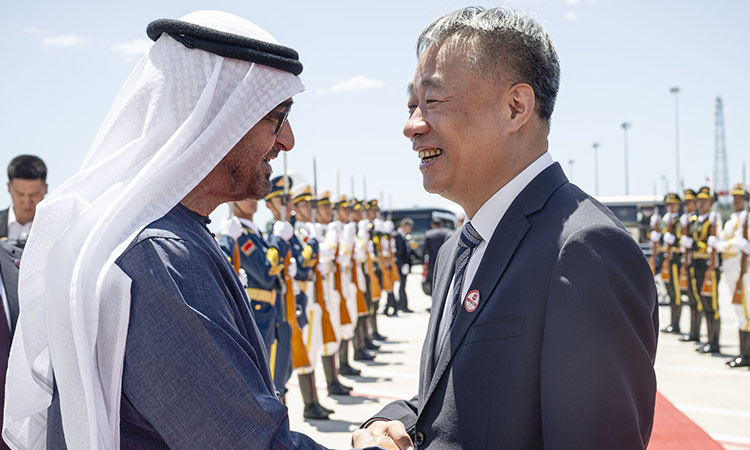 UAE President leaves China as state visit ends