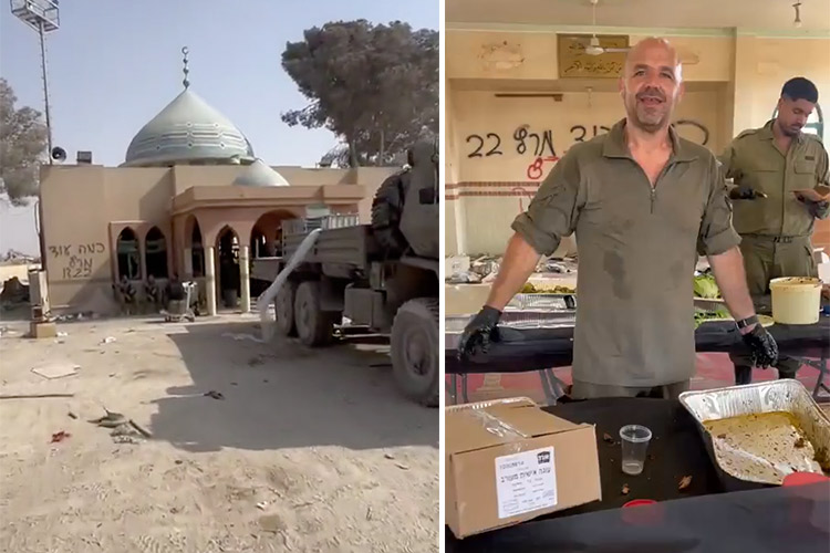 VIDEO: Israeli soldiers transform Rafah Crossing Mosque into a restaurant to prepare meals for the forces