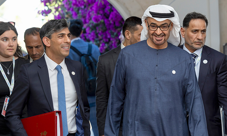 UAE President meets UK Prime Minister on sidelines of G7 Summit