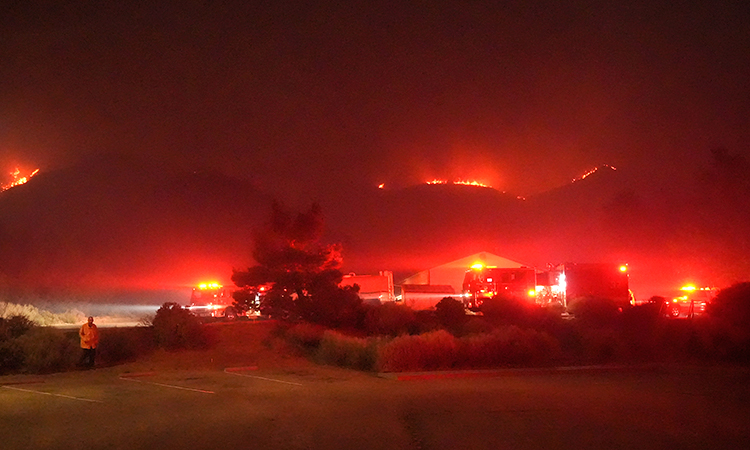 Wildfire north of Los Angeles spreads as authorities evacuate 1,200 people