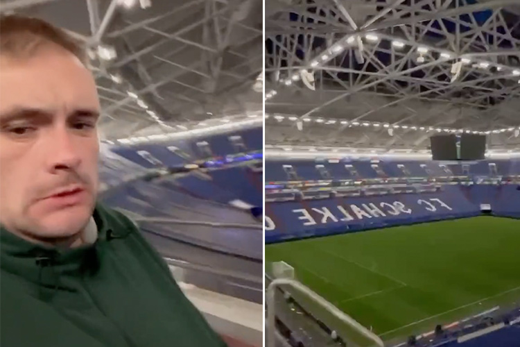 VIDEO: England fan sleeps during Euro match, wakes up at 4am inside empty stadium