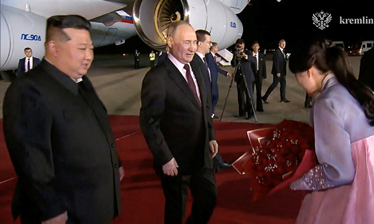 Putin lands in Pyongyang, hails N.Korea’s support for Ukraine war 