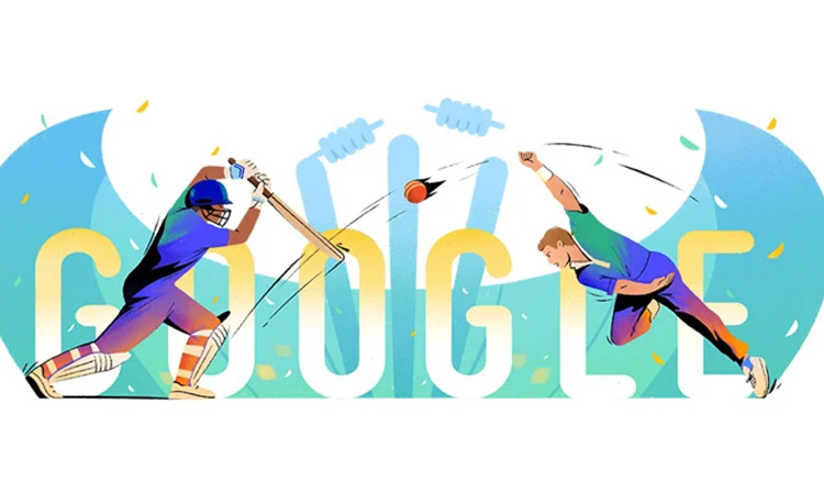 Google celebrates opening of T20 World Cup with colourful doodle