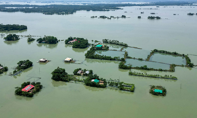 Floods ravage parts of Bangladesh, strand over 2 million people