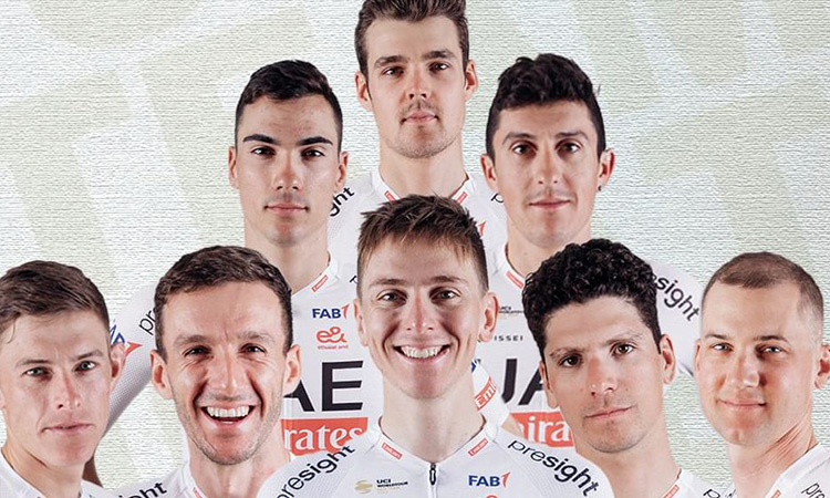 UAE Team Emirates confirm eight riders to take on Tour de France