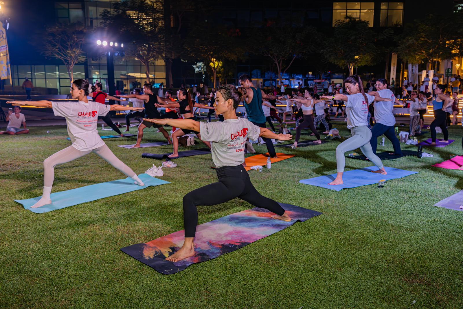 618 participated in yoga event at Dubai Internet City