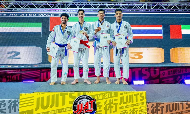 UAE Jiu-Jitsu national team bag 15  medals at Grand Prix Thailand Open