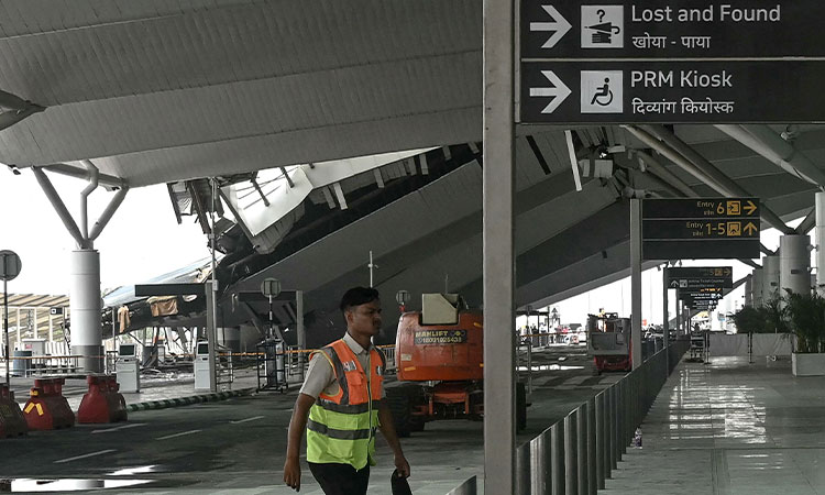 Roof collapse at Delhi airport kills one as heavy rain affects Indian capital