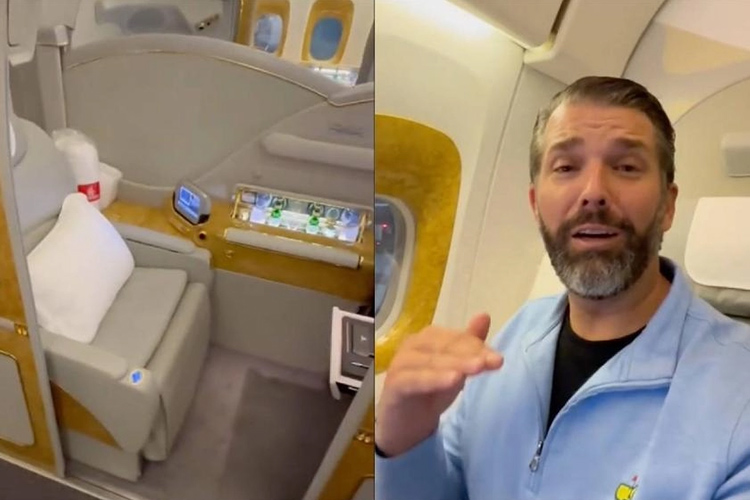 VIDEO: Donald Trump Jr. recommends Emirates Airlines for luxury travel during a trip to Dubai