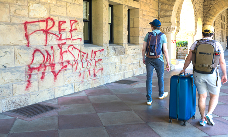 Pro-Palestinian demonstrators arrested at Stanford University after occupying president's office