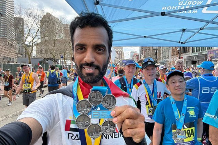 Abdulla Al Shehhi becomes first Emirati runner to complete Abbott World Marathon Majors