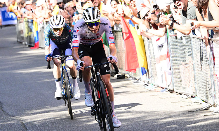 Pogacar takes overall lead at Tour de France