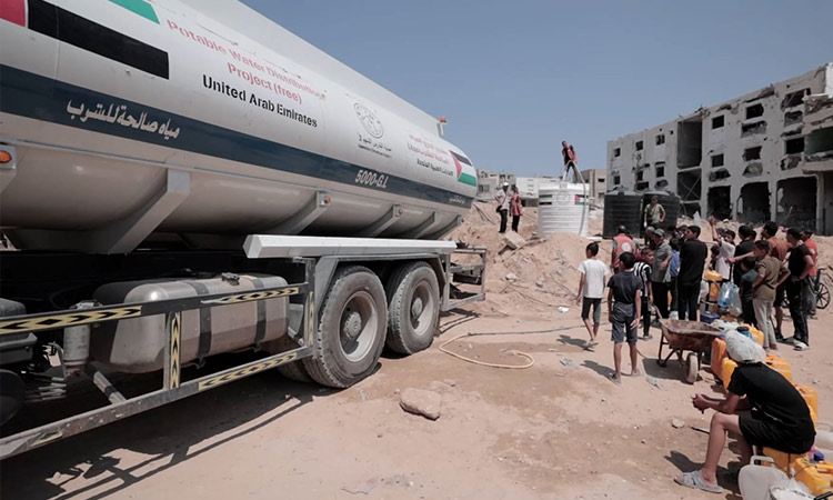 UAE provides safe drinking water to 70,000 in southern Gaza 