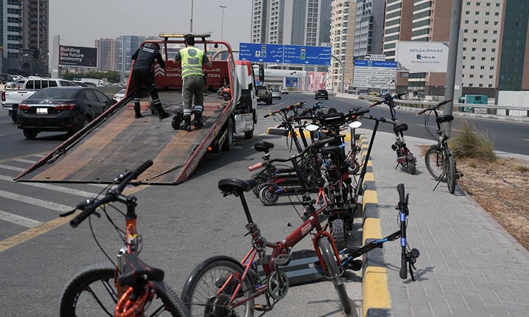 Dubai Police impound 640 bicycles and e-scooters for traffic violations