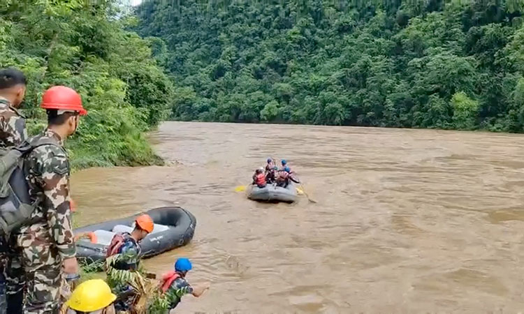 Nepal searches for 63 missing after highway landslide