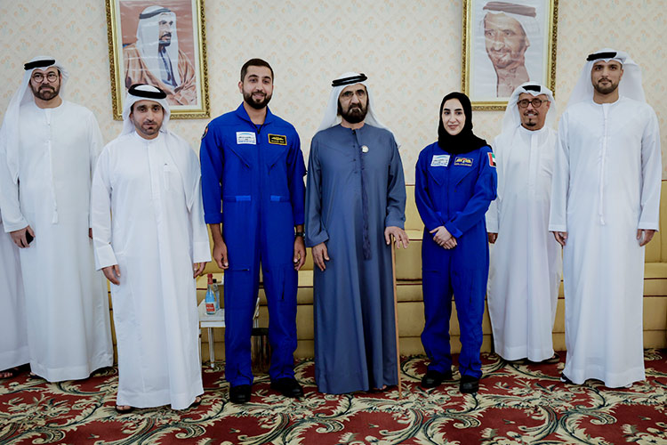 Sheikh Mohammed meets MBRSC team, reviews preparations for MBZ-SAT launch