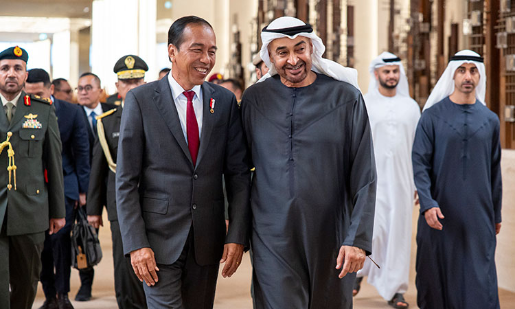 President welcomes Indonesian leader Joko Widodo as he begins state visit to UAE