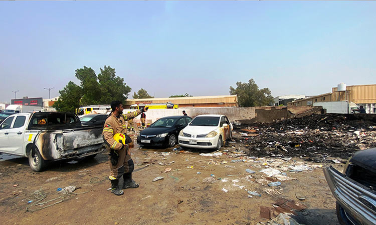 Sharjah civil defence brings industrial area fire under control in two minutes